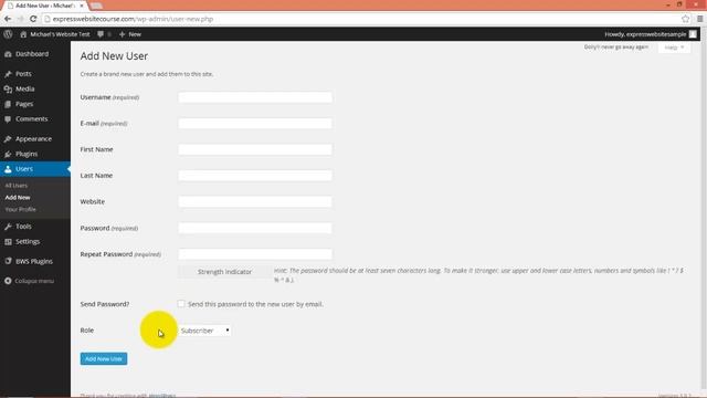 Create a Website with WordPress - Video 32 - Users and Roles смотреть онлайн