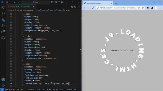 Layered Circular Text Animation using HTML CSS and JS смотреть онлайн