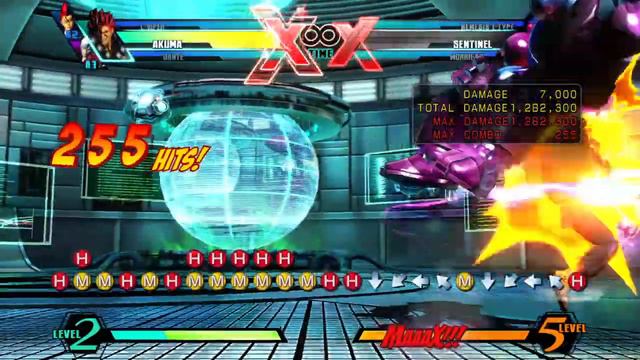 UMVC3: Akuma - Air Messatsu-Gohado Ungyo-Tatsu Link Combo смотреть онлайн