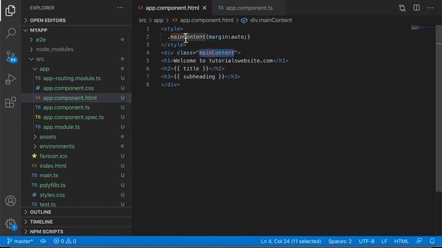 Make First Changes in Angular Default Component | Angular 10 Tutorials in Hindi | Part-4 | #withMe смотреть онлайн