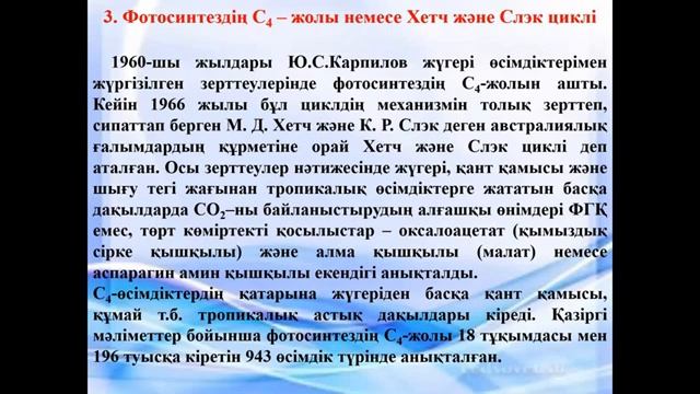 Фотосинтездің қараңғы кезеңі Кальвин циклі смотреть онлайн