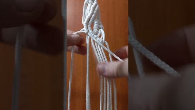 "Подхват для штор на 2х кольцах", макраме, 1 часть. смотреть онлайн