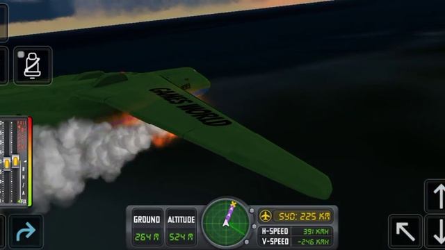 Out of control plane crashed | engine fire | flight sim 2018 | Android game | gameplay | Games Worl смотреть онлайн