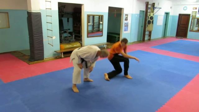 Защита от кругового удара ногой-2