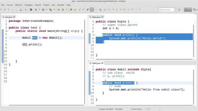 Java Inheritance 4 - Method Overriding (Bangla) смотреть онлайн