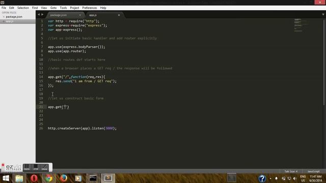 NodeJS Express Framework - Routing And Simple Form Submission смотреть онлайн