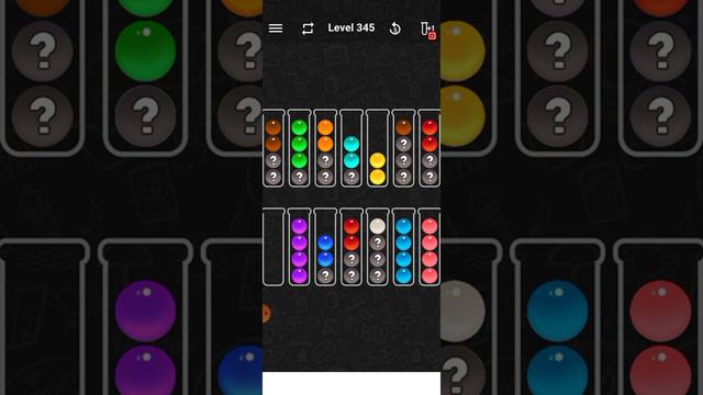 ball sort color water puzzle level: 345 смотреть онлайн