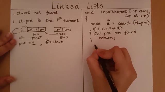 Linked List - Addition before a node смотреть онлайн