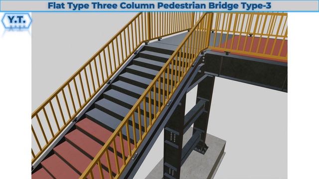 Flat Type Three Column Pedestrian Bridge Type 3 смотреть онлайн