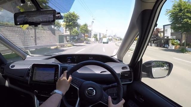【Test Drive】2018 New NISSAN SERENA E-POWER HighwaySTAR 2WD - POV City Drive