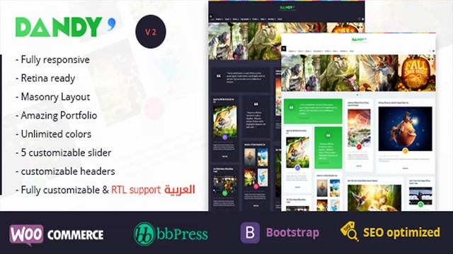 Dandy - Clean & Modern WordPress Theme | Themeforest Website Templates and Themes смотреть онлайн
