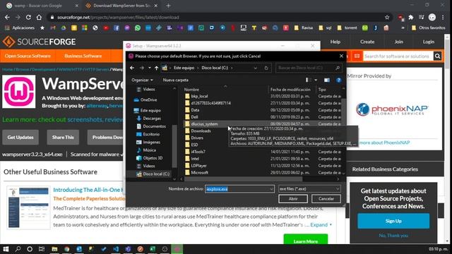 instalando WAMPSERVER (Apache, MariaDB, PHP) смотреть онлайн