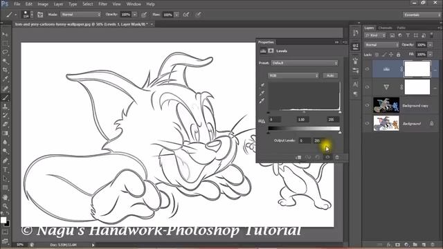 How to convert Photo into Pencil Drawing-Photoshop Tutorials By Nagu's Handwork смотреть онлайн