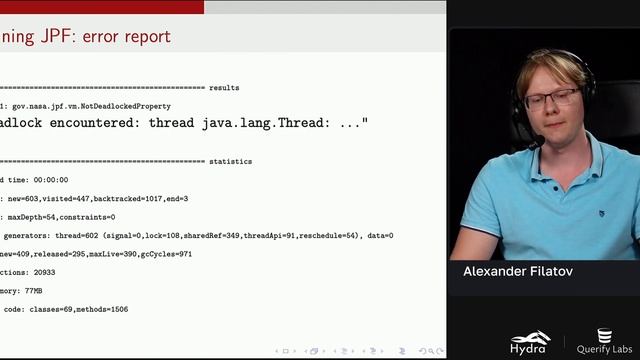 Alexander Filatov — Java PathFinder: going to Mars without bugs and deadlocks смотреть онлайн