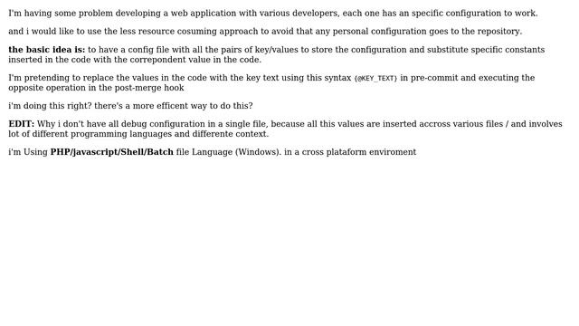 Software Engineering: Using pre-commit / post-merge hook script to replace configuration values смотреть онлайн