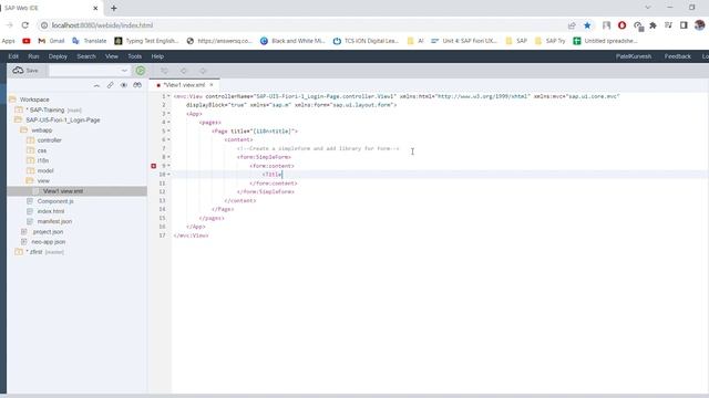 SAP UI5 Login Page смотреть онлайн