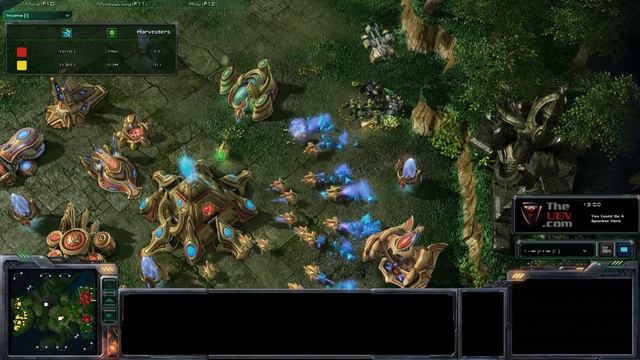 Terran Marine Marauder Drops at multiple locations StarCraft Strategy смотреть онлайн