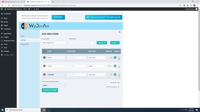 WordPress widget contact form plugin смотреть онлайн