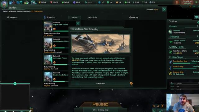 New Game! Stellaris :D Dorbolan Technocracy. Part 1