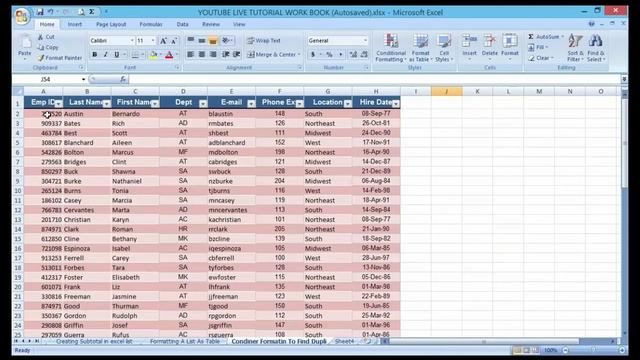 How To Use A Conditioner Formatting To Find Duplicates Records in Excel смотреть онлайн