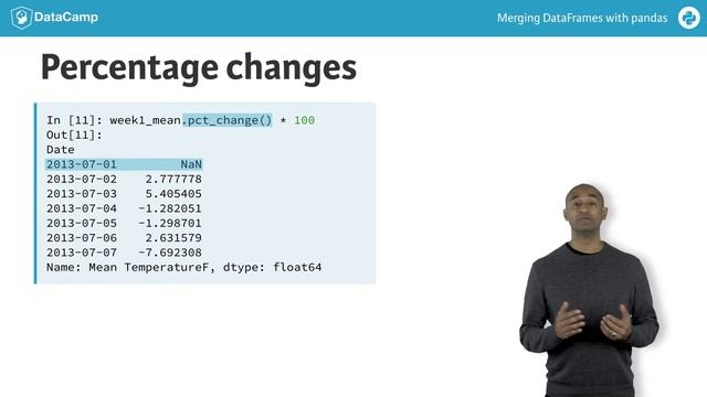 Python Tutorial: Arithmetic with Series & DataFrames смотреть онлайн
