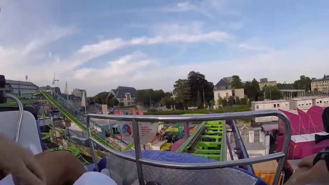 Schueberfouer 2017 Wilde Maus Rollercoaster Onride смотреть онлайн