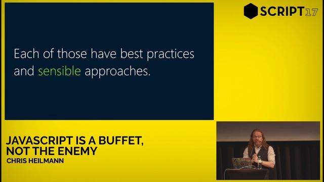Chris Heilmann - JavaScript is a buffet, not the enemy / Script'17 смотреть онлайн