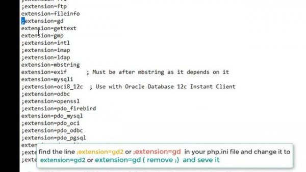 GD Library extension not available with this PHP installation Laravel xampp server
