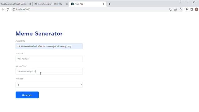 Meme Generator #react #context #reels смотреть онлайн
