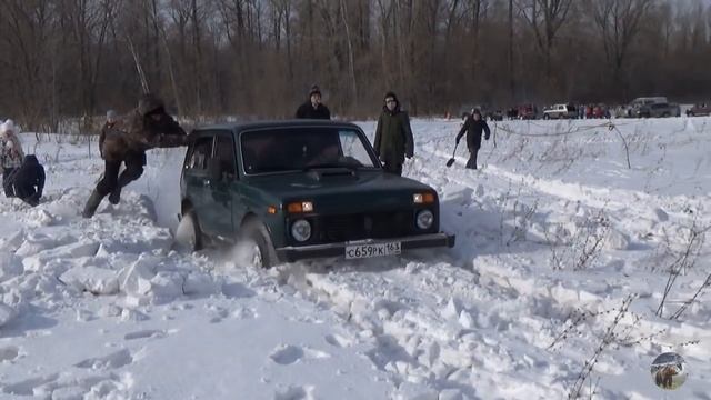 Лютый джиперский треш на Масленицу. Нивы по снегу. смотреть онлайн