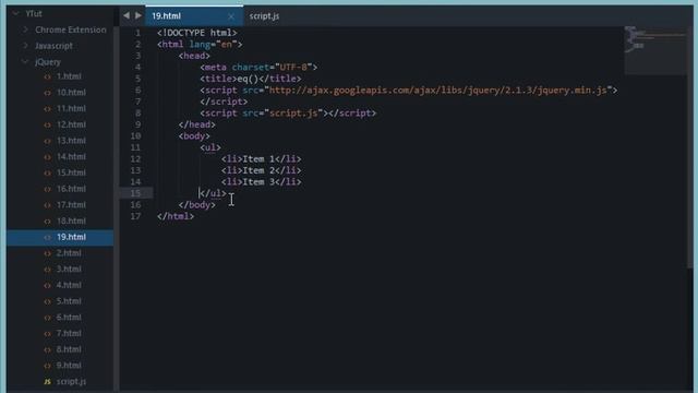 jQuery Tutorial 19: eq() смотреть онлайн