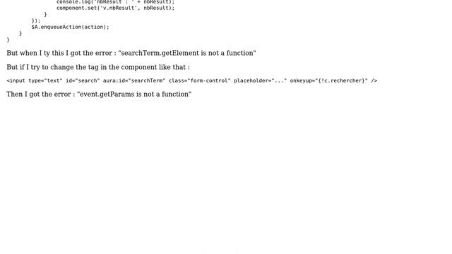 Error getElement is not a function in lightning component / event.getParams is not a function смотреть онлайн