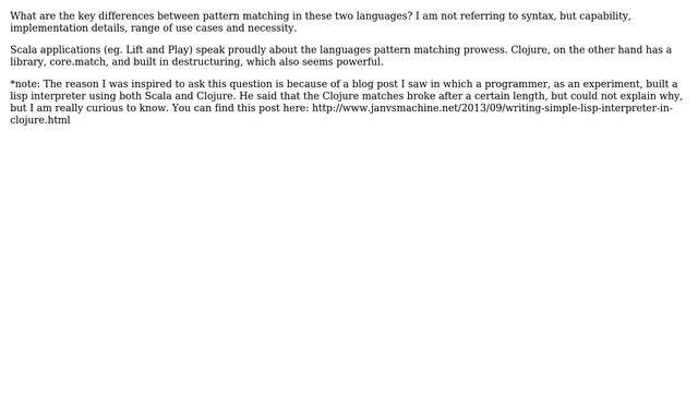 Software Engineering: Pattern matching in Clojure vs Scala смотреть онлайн