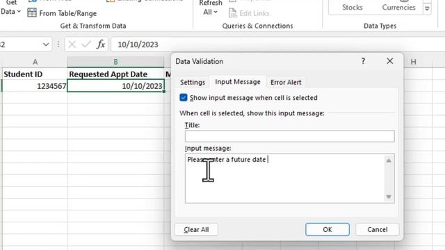 Office 365 Excel - Tutorial 7 (Data Validation) смотреть онлайн