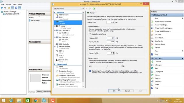 Microsoft Hyper V - Allocation Processors and Memory to a Virtual Machine смотреть онлайн