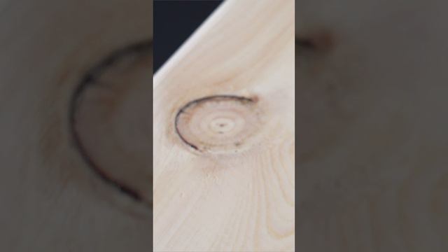 Пороки древесины: частично сросшийся сучок смотреть онлайн