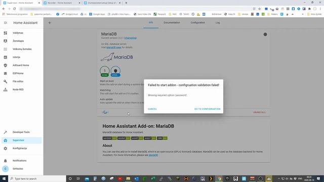 Home Assistant recorder problem - moving to MariaDB смотреть онлайн