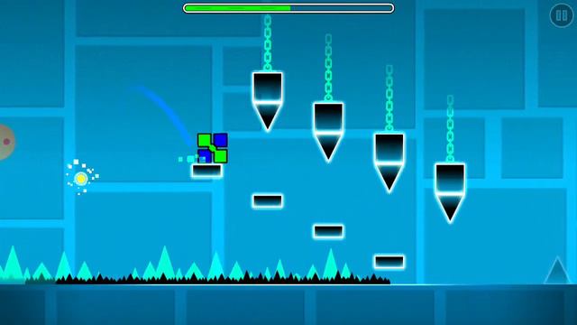 прохождение 3 уровня в игре Geometry Dash название polargeist смотреть онлайн