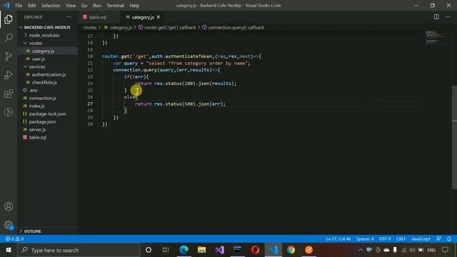 4. Cafe Management System - Add, Get & Update API of Category(Angular, Node.js, MySQL Database) смотреть онлайн