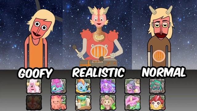 MULTIVERSE MonsterBox REALISTIC VS GOOFY CELESTIAL ISLAND| My Singing Monsters in Incredibox смотреть онлайн