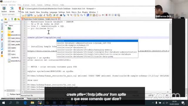 Criando um pfile atráves de um spfile смотреть онлайн