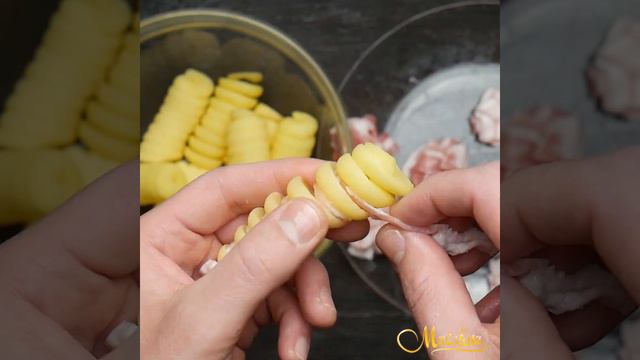 Картопляні спіральки з беконом // Оригінальний рецепт! смотреть онлайн