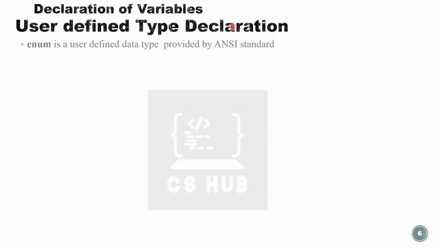 Declaring Variables | user defined Variables | enum |typedef| Symbolic Constants смотреть онлайн