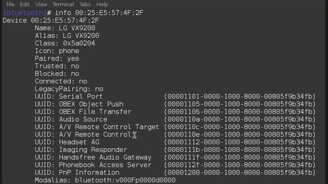 bluetoothctl - command-line bluetooth manager смотреть онлайн