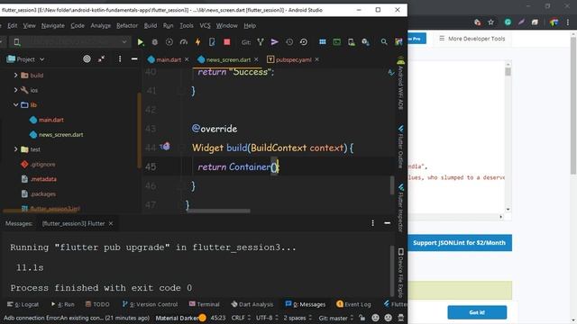 DSC TIU | Flutter JSON API Fetch смотреть онлайн