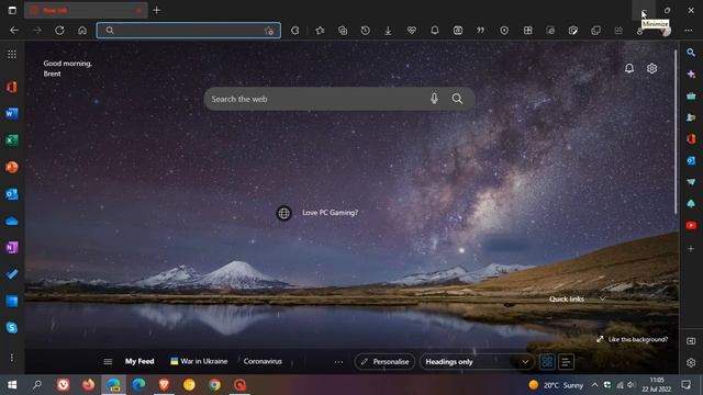 Microsoft reintroduce the Edge bar desktop search in Edge (Canary) | How to remove it from startup смотреть онлайн