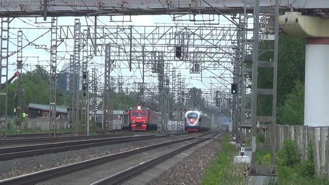 Электропоезд ЭВС1-16 САПСАН №772 Москва - Санкт-Петербург смотреть онлайн