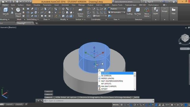 #AuotCAD #Union, #Subtract & #Intersect смотреть онлайн