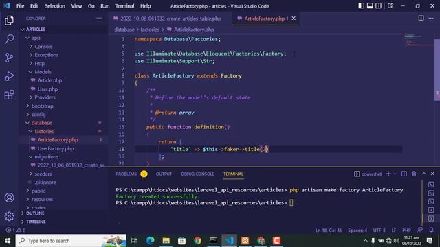 How to insert data in database table through Seeder and Factory in Laravel смотреть онлайн