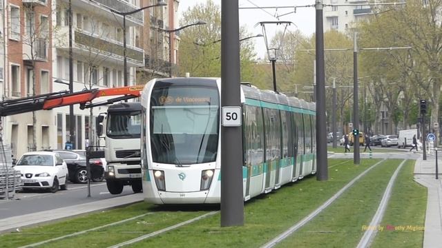 T3 tram in Paris, France - Île-de-France tramway Line 3 смотреть онлайн